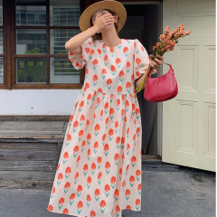 2025 Gentle Varenge Dress for Women - New Arrival French Retro Sweet and Fresh Love at First Sight Floral Dress