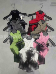 性感辣妹蕾絲拼接針織吊帶背心女2025夏新款撞色內搭外穿無袖上衣