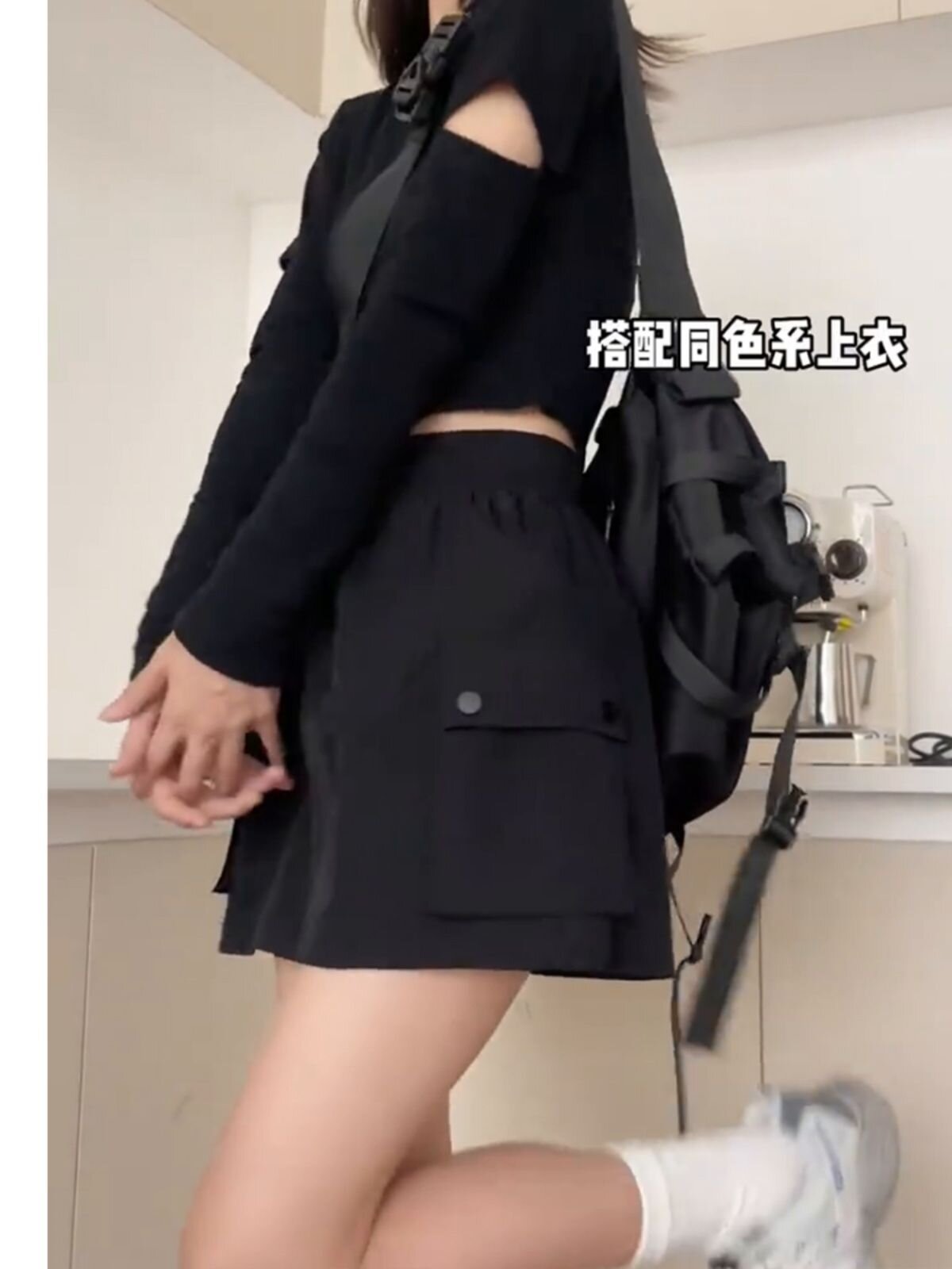 美式大碼工裝裙短款胖妹妹mm小個子高腰a字遮肉褲裙2025夏季新款