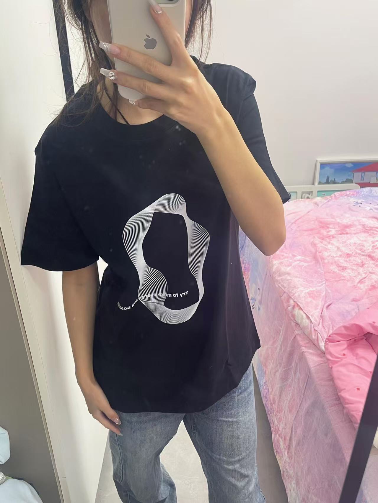 High-quality pure cotton 200g 100% cotton combed tight high-quality workmanship short-sleeved T-shirt for women