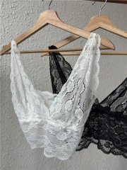 Real shot of sexy pure and sexy round neck edge long-sleeved T-shirt base shirt slim fit and slim~ lace inner vest