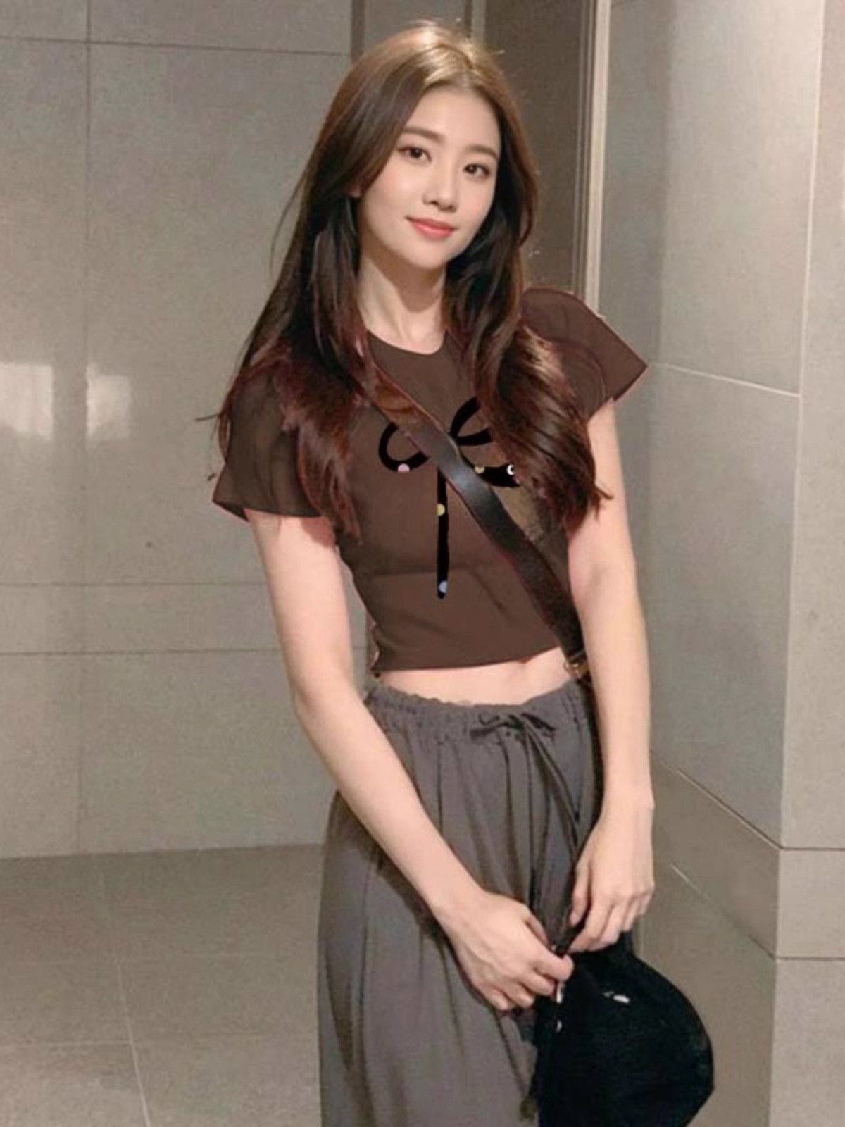 High-quality pure cotton 210g 40 pieces Odale 92 cotton 8 spandex print slim hot girl short T-shirt for women