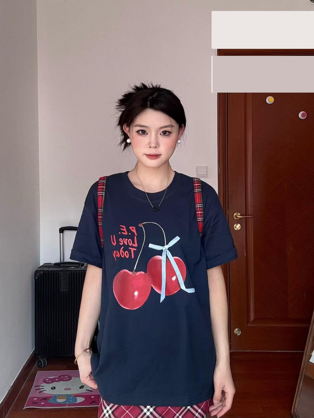 High-quality pure cotton 200g 100% cotton combed tight high-quality workmanship short-sleeved T-shirt for women