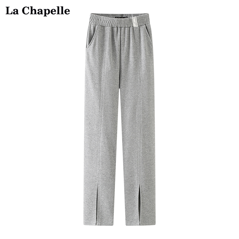 -Official Photo New spring style slit wide-leg loose casual pants for women's wardrobe