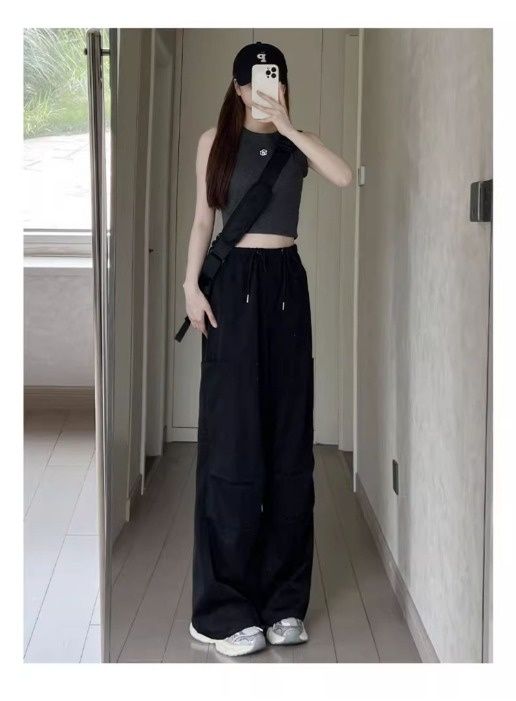 Parachute work pants for women new high-waist casual quick-dry paratrooper pants outdoor hiking sports pants available for *** tickets