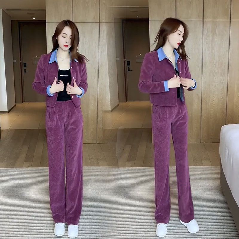 春裝女2025新款春秋小個子高級感西裝職業套裝女時髦洋氣時尚休閒