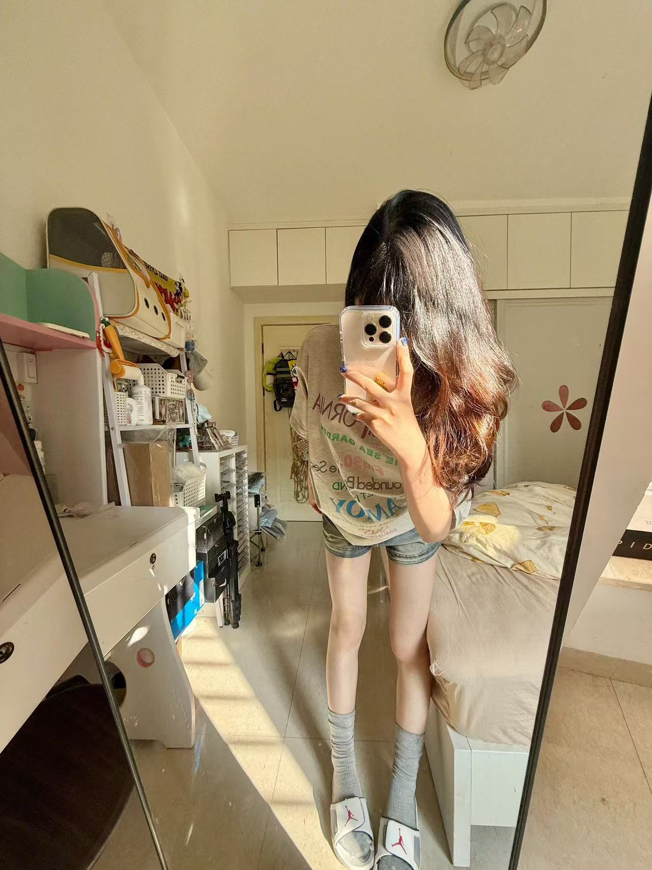 High-quality pure cotton 200g 100% cotton combed tight high-quality workmanship short-sleeved T-shirt for women