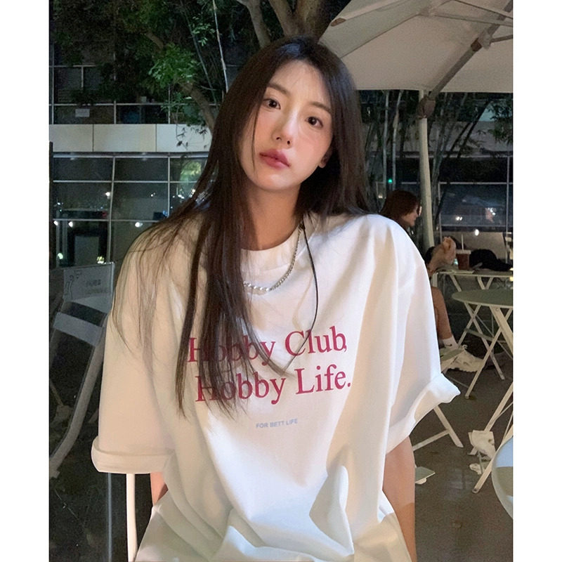 Korean style summer short-sleeved T-shirt for women