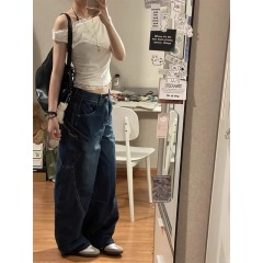 European station winter new style fashionable spliced ​​lace hook-up shirt skirt versatile T-shirt base shirt