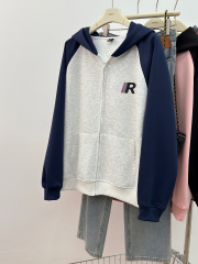 Men and Women's Couple Hooded Sweatshirt, Thin 2025 Early Spring New Style, Drop Shoulder Zip-Up Jacket, Hooded Top