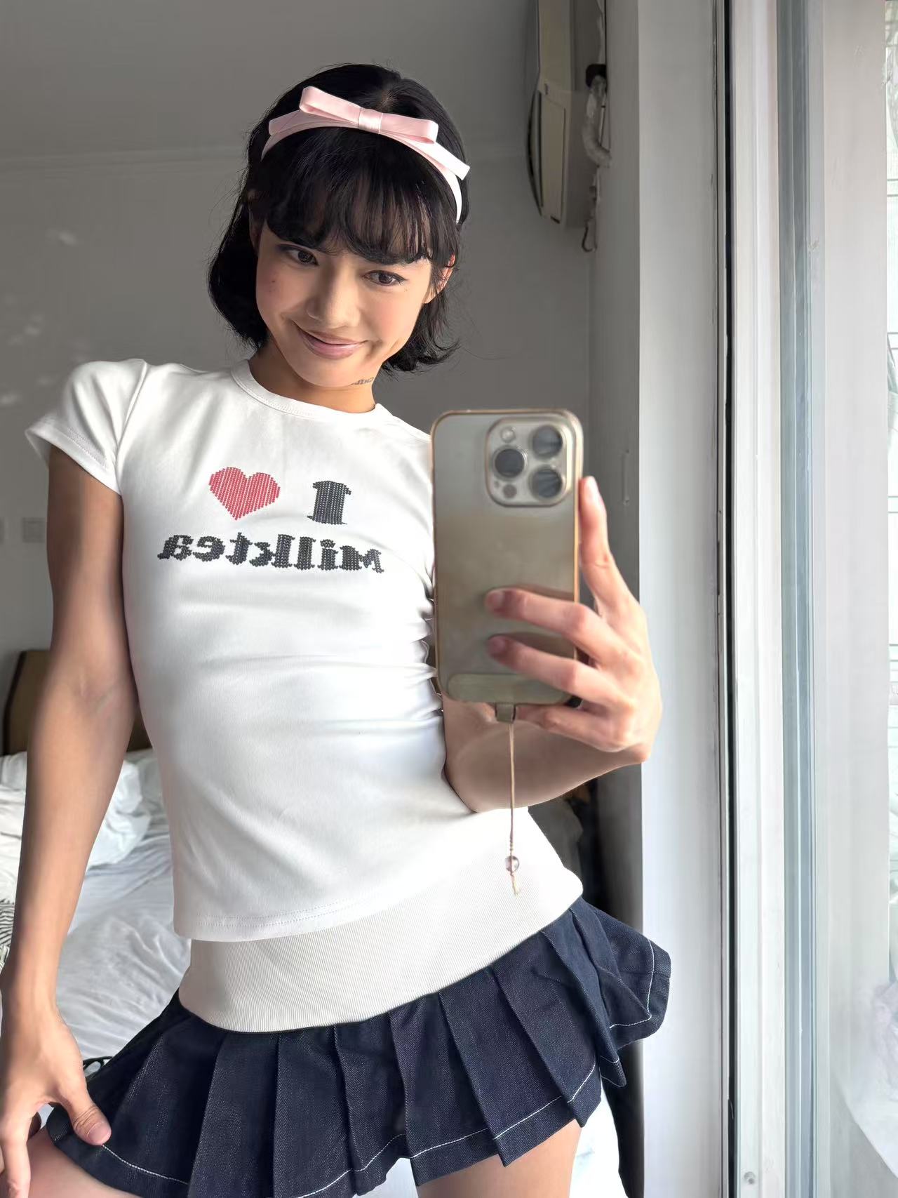 High-quality pure cotton 210g 40 pieces Odale 92 cotton 8 spandex printed hot girl slim short-sleeved T-shirt for women