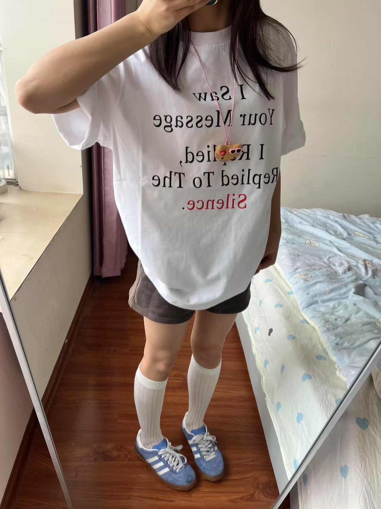 High-quality pure cotton 200g 100% cotton combed tight high-quality workmanship short-sleeved T-shirt for women