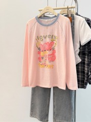 Women's Summer 2025 New Design Sun Protection Top with Fun Print, Embroidered Trims, Long Sleeve, Thin Style