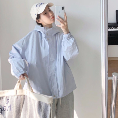 夏季防曬衣女長袖寬鬆防紫外線透氣百搭韓版防曬服學生外套