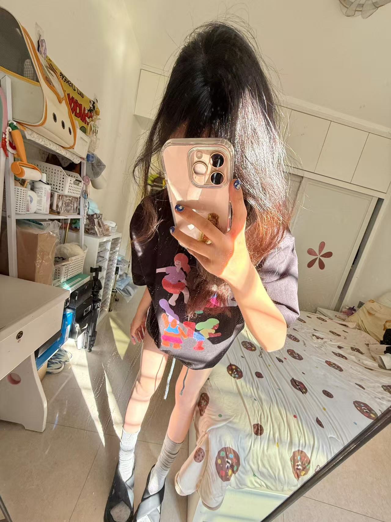 High-quality pure cotton 200g 100% cotton combed tight high-quality workmanship short-sleeved T-shirt for women