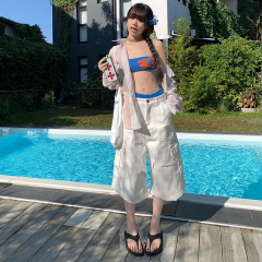 Real-life new products | Mint sea salt | Working pants, white and versatile, slim, vacation and casual denim