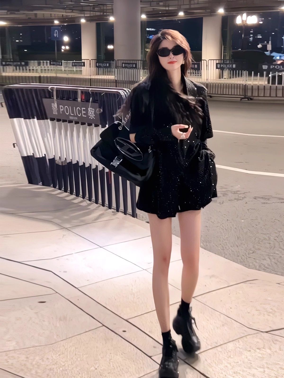 款輕奢氣質休閒百搭兩件套女韓系洋氣減齡開衫高腰短褲
