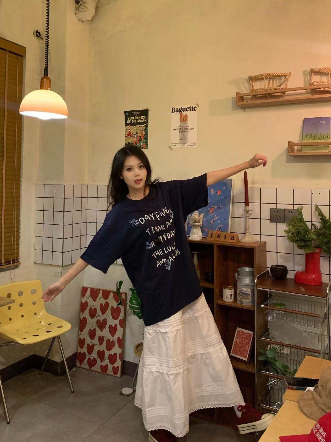 High-quality pure cotton 200g 100% cotton combed tight high-quality workmanship short-sleeved T-shirt for women