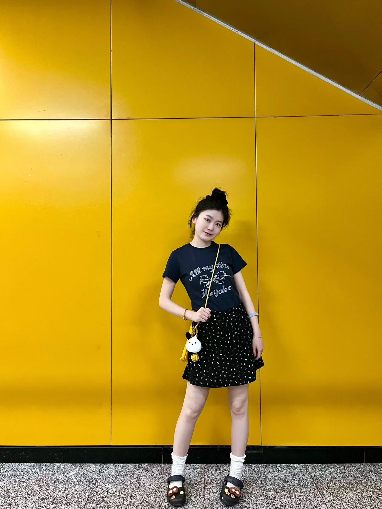 High-quality pure cotton 210g 40 pieces Odale 92 cotton 8 spandex printed hot girl slim short-sleeved T-shirt for women