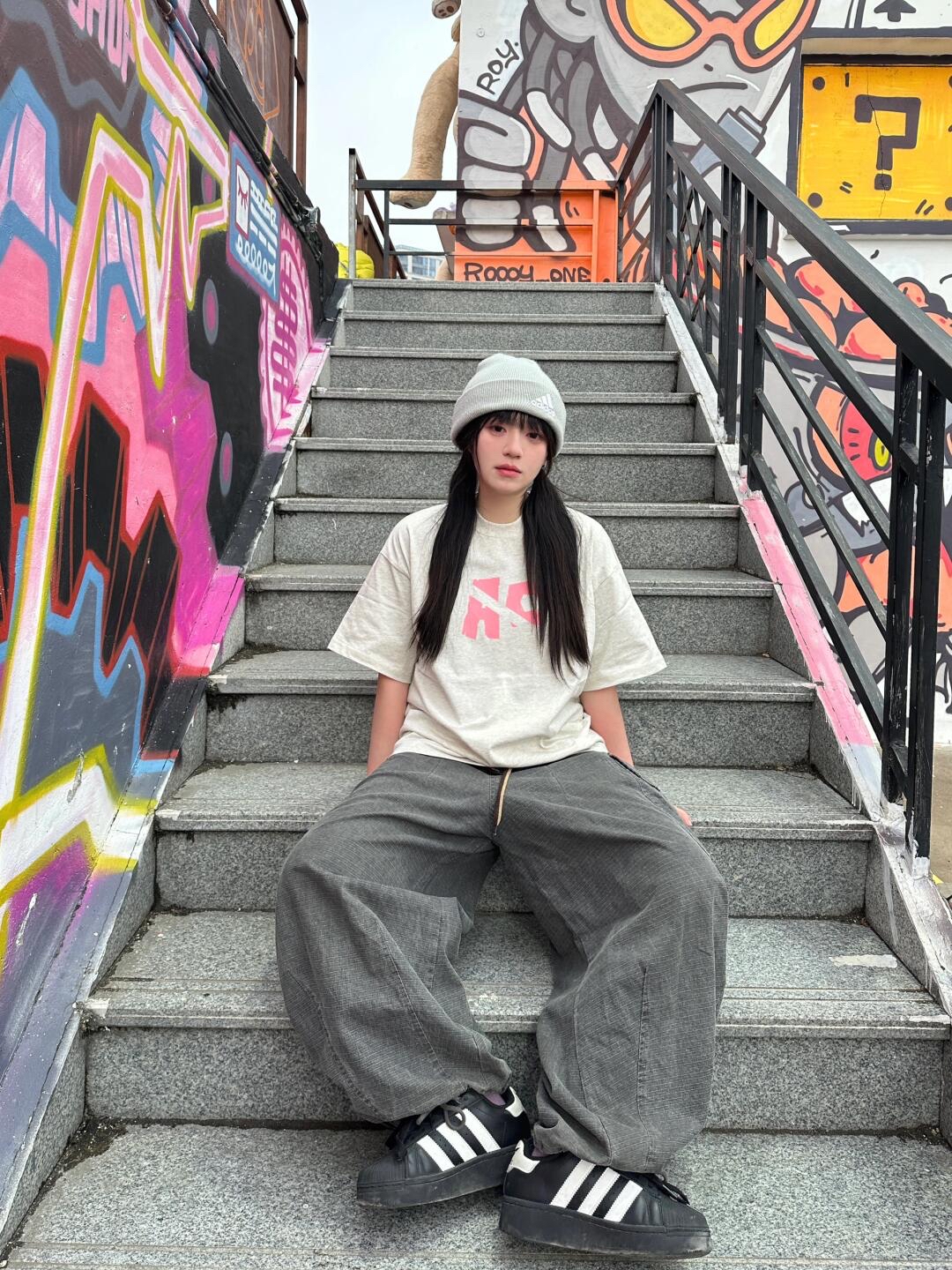 High-quality pure cotton 200g combed tight 100% cotton live broadcast same product front and rear printing loose short-sleeved T-shirt