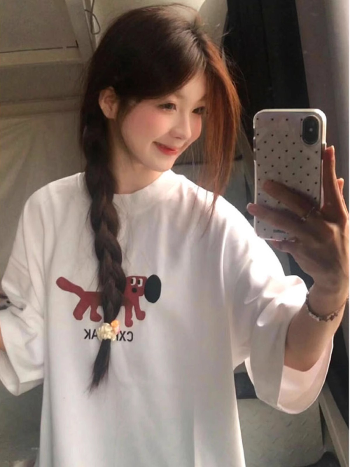High-quality pure cotton 200g 100% cotton combed tight high-quality workmanship short-sleeved T-shirt for women