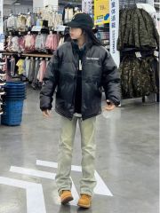 美式直筒泥黃色百搭窄版牛仔褲vibe高街顯瘦通勤款彈力直筒長褲潮