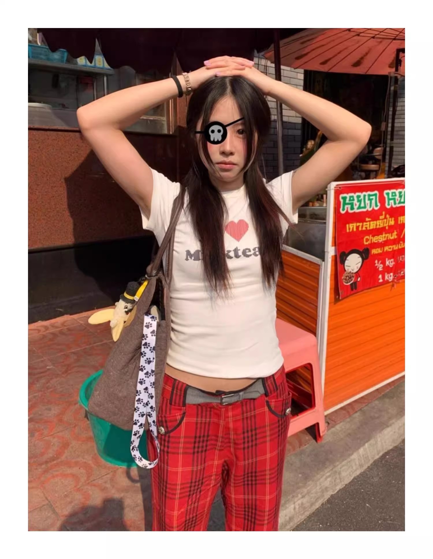High-quality pure cotton 210g 40 pieces Odale 92 cotton 8 spandex printed hot girl slim short-sleeved T-shirt for women