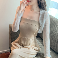 已出貨小披肩外套女2025春夏新款小坎肩百搭超薄短款外搭