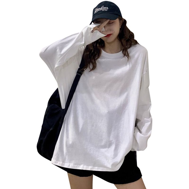 Women's loose Korean version of long-sleeved T-shirt for women