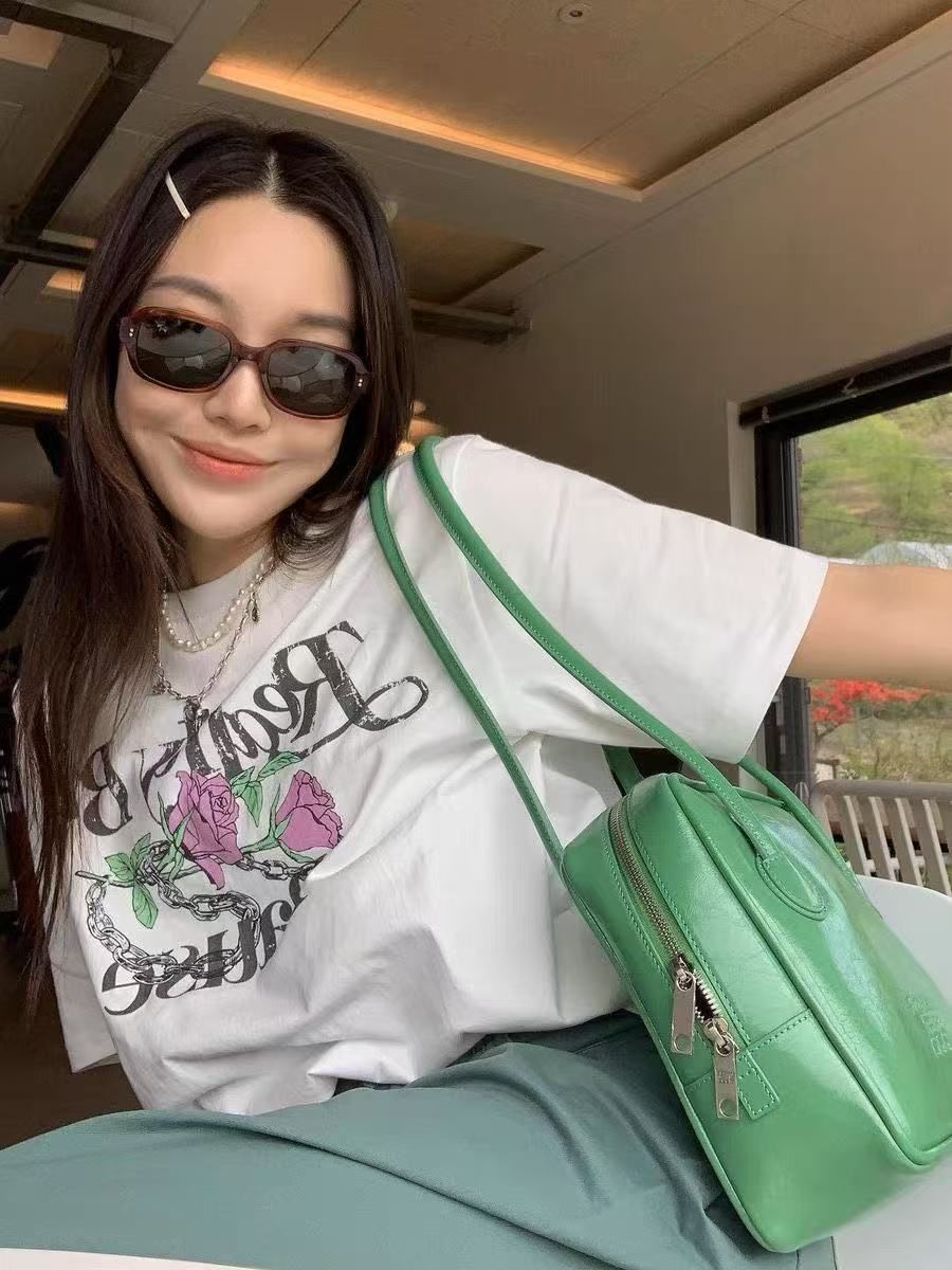 200g combed and tight-fitting sprinkler, pure cotton backpack, spring and summer loose shoulder printed short-sleeved T-shirt