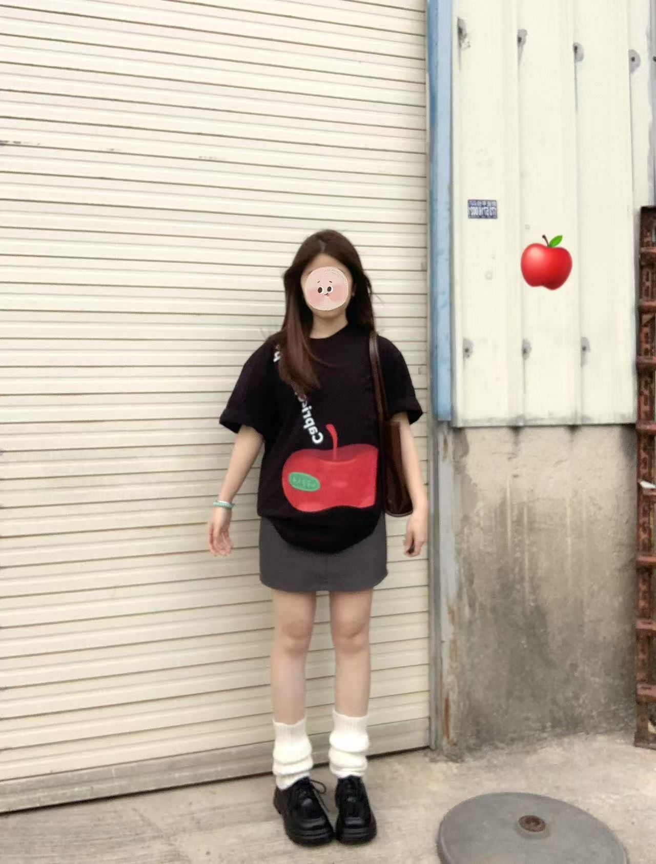 2025 200g Combed and tightly matched pure cotton backpack spring and summer loose shoulder printed short-sleeved T-shirt