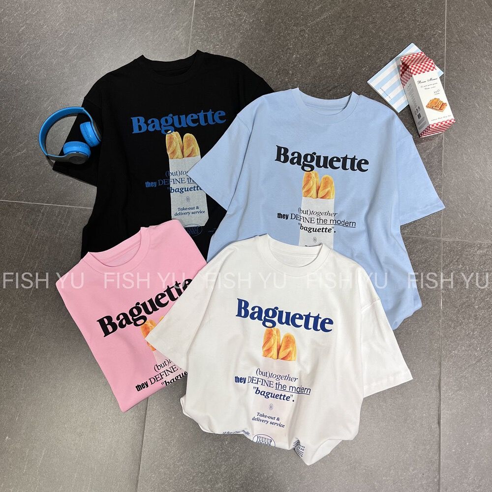 200g combed and tight-fitting sprinkler, pure cotton backpack, spring and summer loose shoulder printed short-sleeved T-shirt
