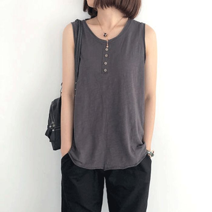 Small suspender sleeveless vest for women in summer wear loose Korean style base shirt top