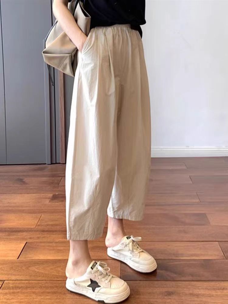 Nine-point carrot pants for women in summer thin small loose casual harem pants wide-leg pants