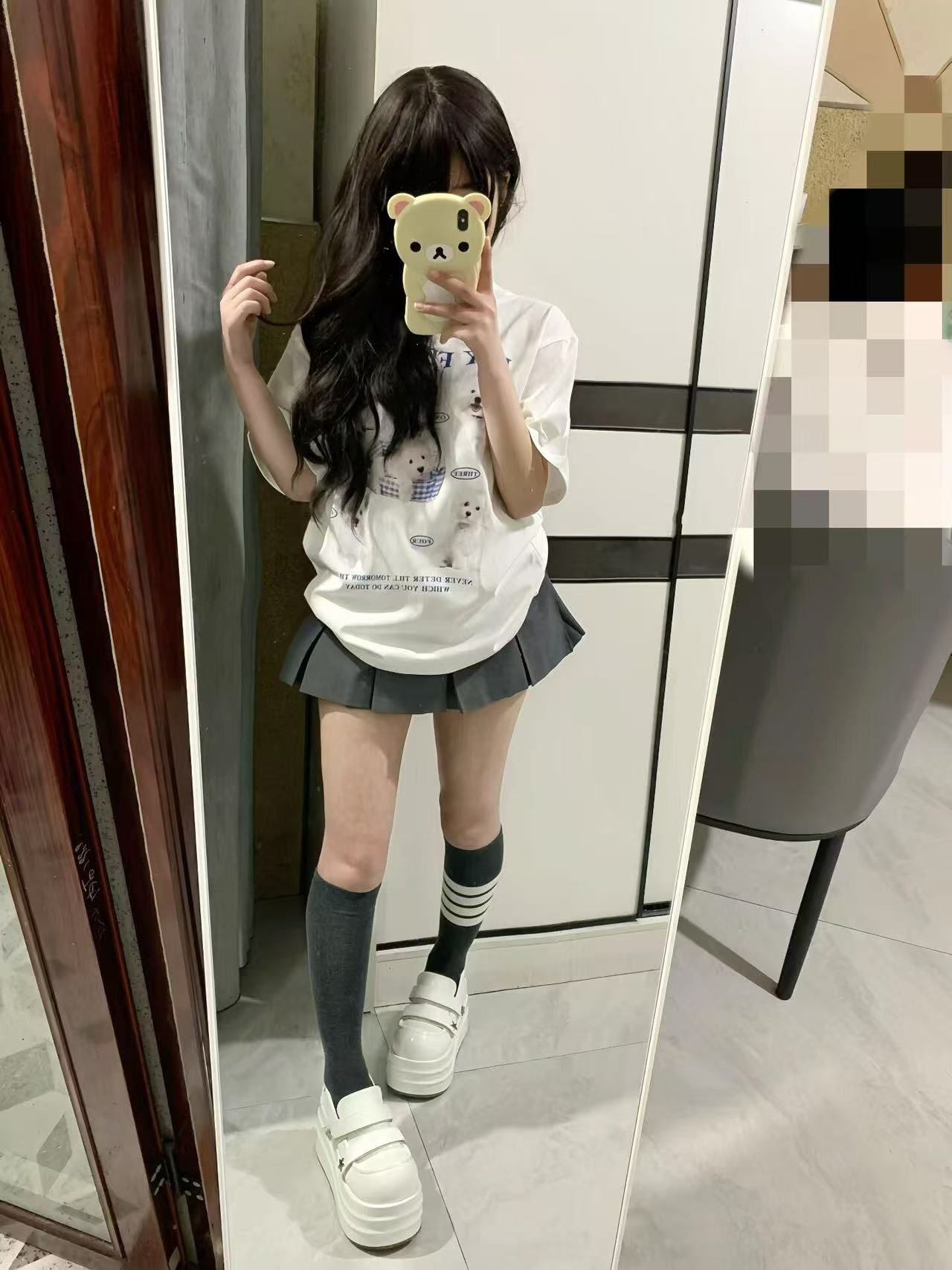 200g combed and tight-fitting sprinkler, pure cotton backpack, spring and summer loose shoulder printed short-sleeved T-shirt
