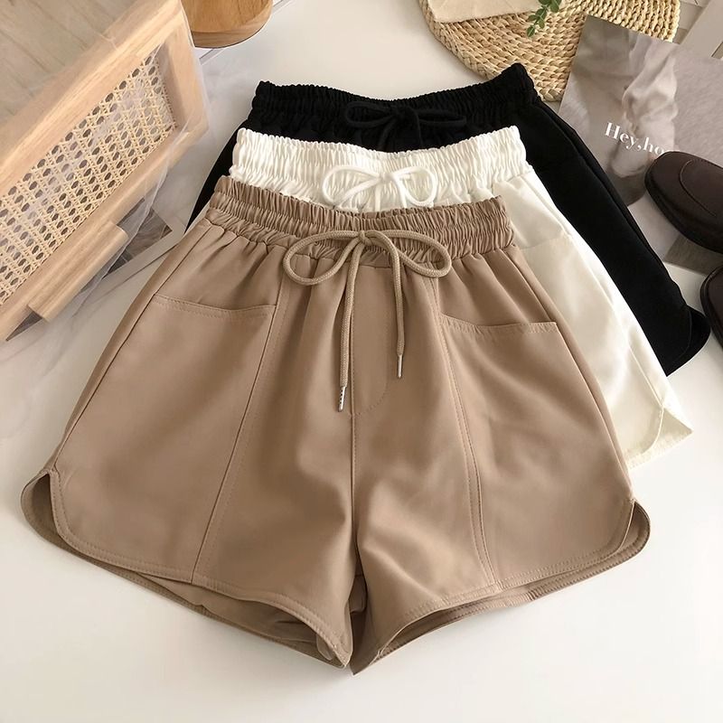 Women's High-Waisted Summer Thin Loose Casual Wide Leg Shorts