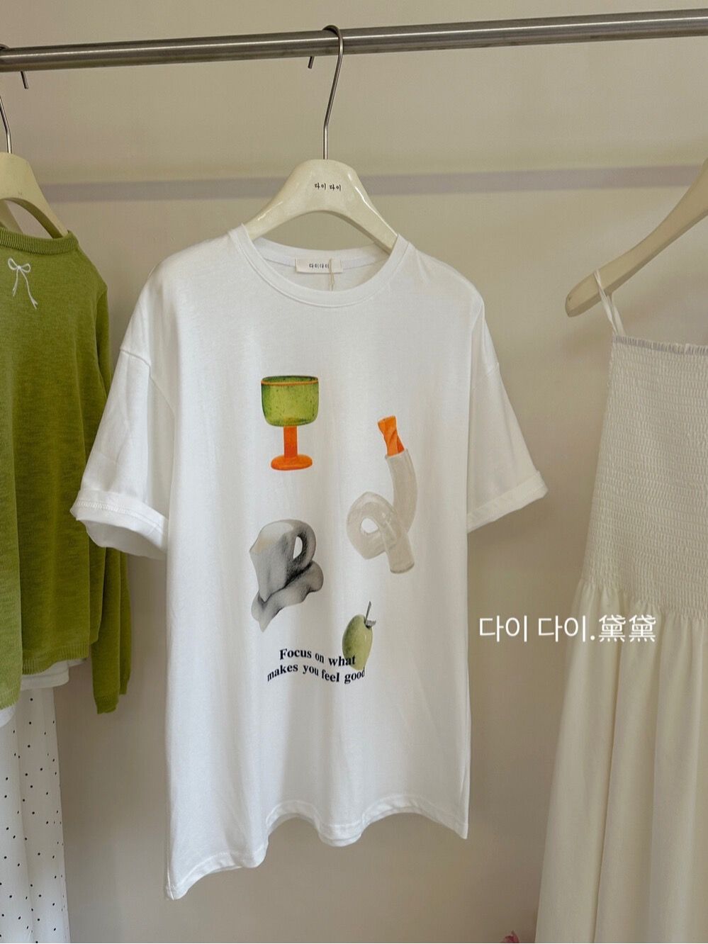 200g combed and tight-fitting sprinkler, pure cotton backpack, spring and summer loose shoulder printed short-sleeved T-shirt