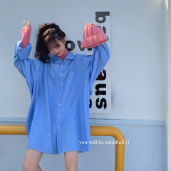 實拍 春季韓chic人手一件寬鬆百搭簡約襯衫外套