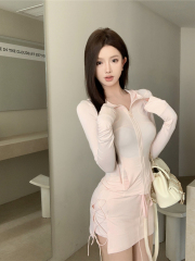 Real photos of yoga super beautiful sexy slim and light hooded sun protection clothes cardigan + hip-pack strap skirt and pants for women