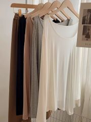 純欲風垂感柔軟性感大圓領不規則長袖T恤女寬鬆春上衣舞蹈瑜伽服