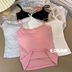 蕾絲bm吊帶2025背心女春夏季新款內搭帶胸墊外穿小上衣女