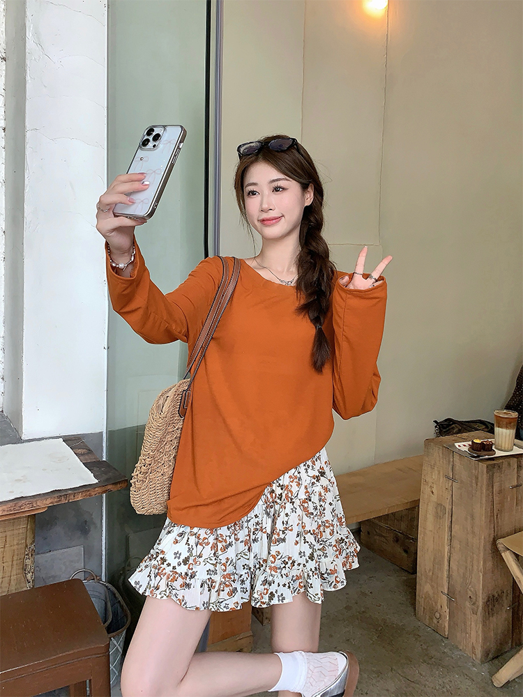 實拍 韓chic春夏人手一件防曬套裝露背上衣+碎花半身裙