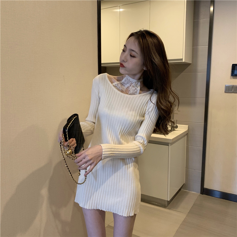Real shot of women's new autumn and winter women's clothing, with temperament, waist-hugging, slimming, inner layer, base