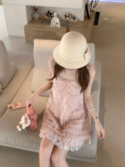 Real shot Sweetheart Rachel French style Heavy Industry Cake Skirt Suspense Dress