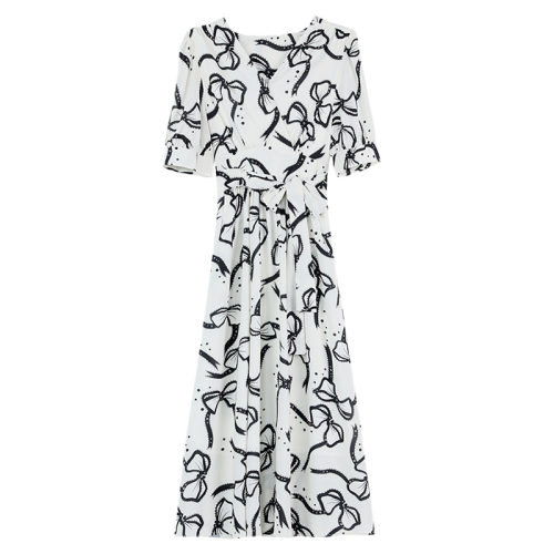 Floral dress for women in summer new Korean style high-end wrapping gentle French temperament long skirt super fairy