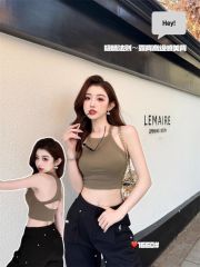 純欲風帶胸墊小吊帶背心女夏季內搭外穿獨特精緻絕美上衣