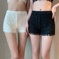 Real-life lace double safety pants for women in summer thin style without curling ice silk anti-exposure leggings can be worn outside