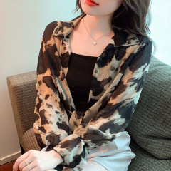 Shipped small shawl jacket for women 2025 spring and summer new versatile chiffon sunscreen ultra-thin short outer cardigan