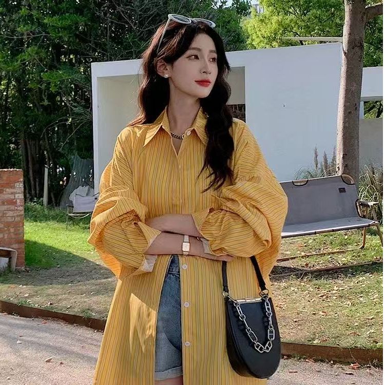 Design-sensual plaid shirt for women's cute contrasting color plaid long-sleeved shirt for college style polo collar shirt