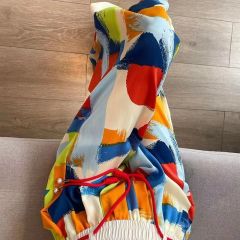 Fat MM Extra Large Size Ice Silk Wide Legs Women's Summer Thin Style Loose High Waist Dangling Tie Dyeing Slim Casual Straight Pants